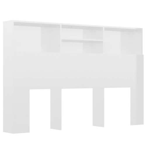 Uzglavlje s ormarićem visoki sjaj bijelo 160 x 19 x 103,5 cm - Visoko sjajno bijela 160 x 19 x 103.5 cm 1 Cijena