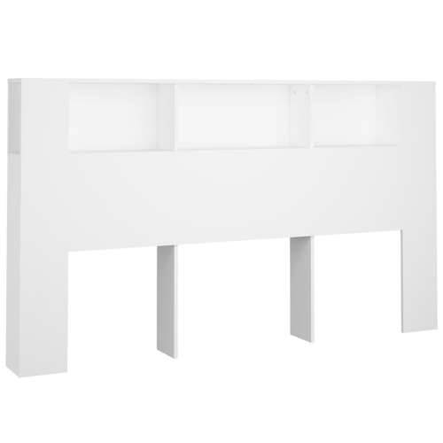Uzglavlje s ormarićem bijelo 180 x 18,5 x 104,5 cm - Bijela 1 Cijena