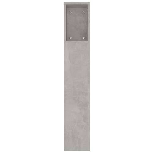 Uzglavlje s ormarićem siva boja betona 180 x 18,5 x 104,5 cm - Beton siva 1 Cijena