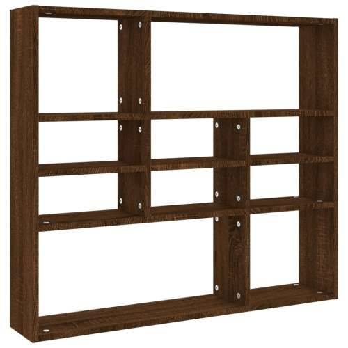 Zidna polica boja smeđeg hrasta 90x16x78 cm konstruirano drvo - Smeđi hrast 1 Cijena