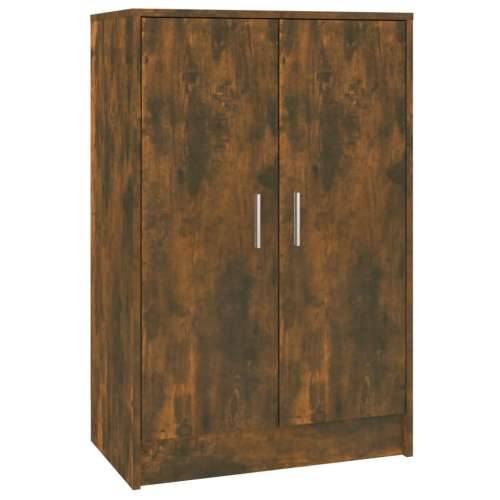 Ormarić za cipele dimljeni hrast 60x35x92 cm konstruirano drvo - Dimljeni hrast 60 x 35 x 92 cm 1 shoe cabinet with door Cijena