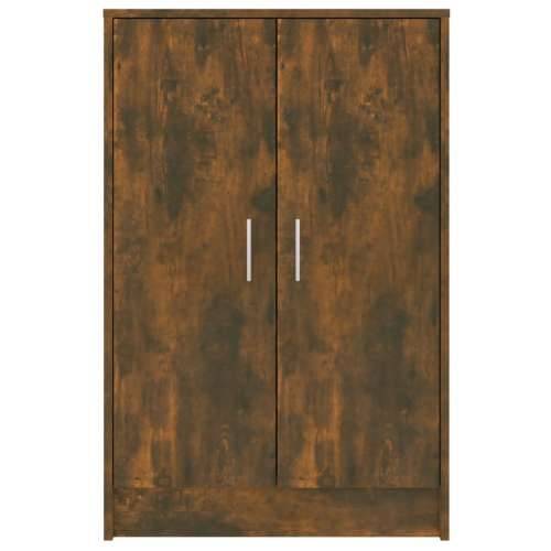 Ormarić za cipele dimljeni hrast 60x35x92 cm konstruirano drvo - Dimljeni hrast 60 x 35 x 92 cm 1 shoe cabinet with door Cijena
