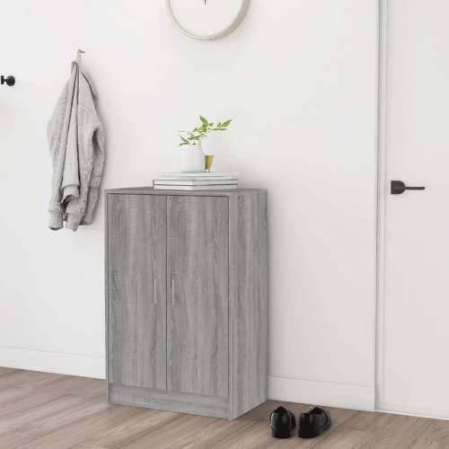 Ormarić za cipele sivi hrast 60 x 35 x 92 cm konstruirano drvo - Sivi hrast sonoma 60 x 35 x 92 cm 1 shoe cabinet with door Cijena