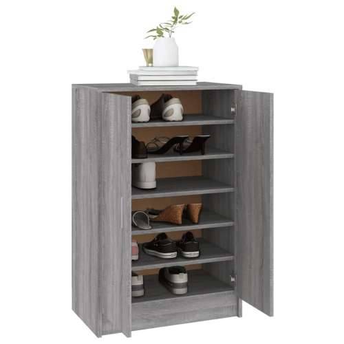 Ormarić za cipele sivi hrast 60 x 35 x 92 cm konstruirano drvo - Sivi hrast sonoma 60 x 35 x 92 cm 1 shoe cabinet with door Cijena
