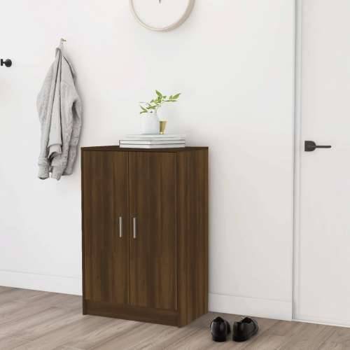Ormarić za cipele smeđi hrast 60x35x92 cm konstruirano drvo - Smeđi hrast 60 x 35 x 92 cm 1 shoe cabinet with door Cijena