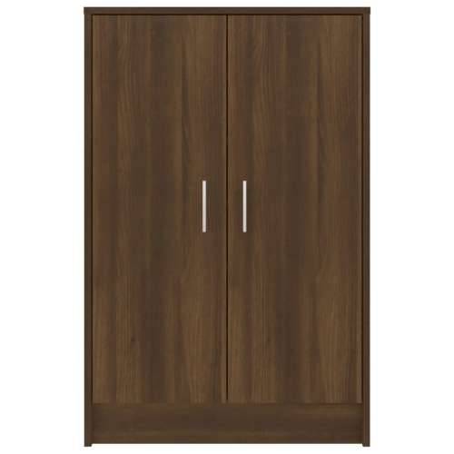 Ormarić za cipele smeđi hrast 60x35x92 cm konstruirano drvo - Smeđi hrast 60 x 35 x 92 cm 1 shoe cabinet with door Cijena