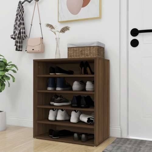 Ormarić za cipele boja hrasta 60 x 35 x 70 cm konstruirano drvo - Smeđi hrast 60 x 35 x 70 cm 1 shoe cabinet without door Cijena