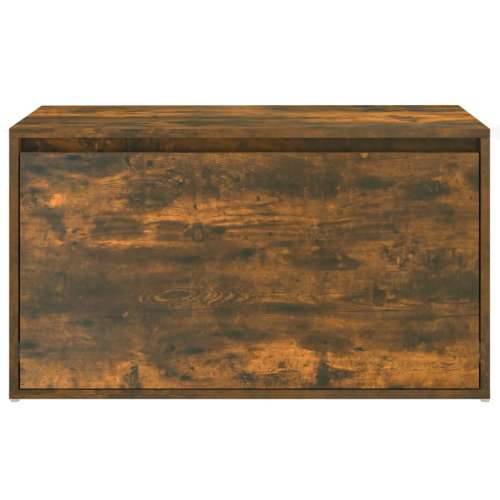 Klupa za hodnik dimljeni hrast 80x40x45 cm konstruirano drvo - Dimljeni hrast Cijena