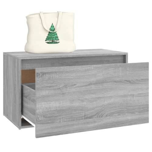 Klupa za hodnik sivi hrast 80 x 40 x 45 cm konstruirano drvo - Sivi hrast sonoma Cijena