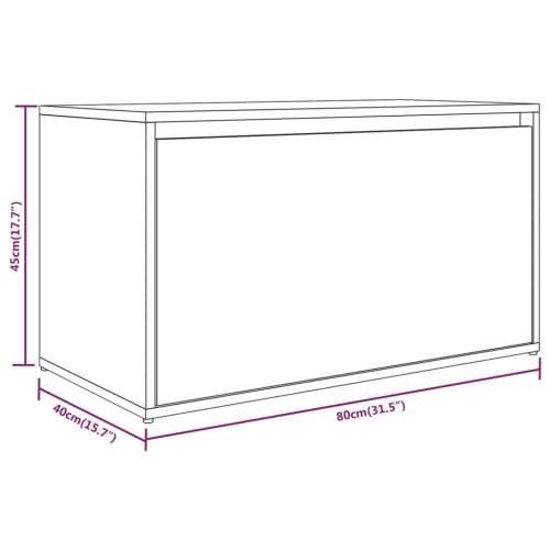 Klupa za hodnik sivi hrast 80 x 40 x 45 cm konstruirano drvo Cijena