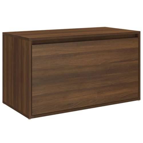 Klupa za hodnik smeđi hrast 80 x 40 x 45 cm konstruirano drvo - Smeđi hrast Cijena
