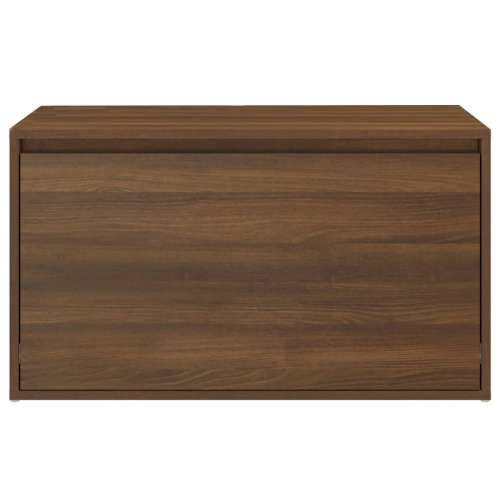 Klupa za hodnik smeđi hrast 80 x 40 x 45 cm konstruirano drvo - Smeđi hrast Cijena
