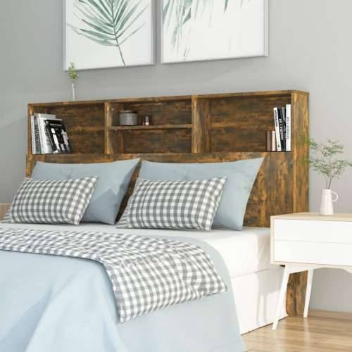 Uzglavlje s ormarićem boja dimljenog hrasta 160 x 19 x 103,5 cm - Dimljeni hrast 160 x 19 x 103.5 cm 1 Cijena