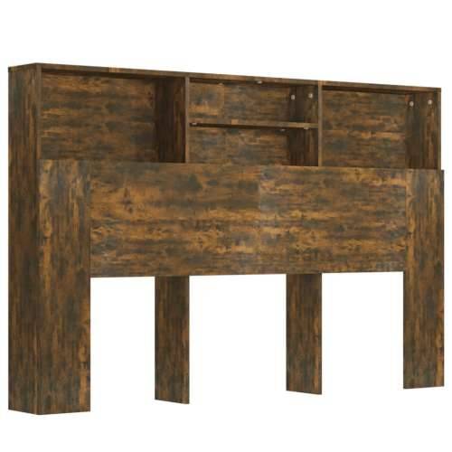 Uzglavlje s ormarićem boja dimljenog hrasta 160 x 19 x 103,5 cm - Dimljeni hrast 160 x 19 x 103.5 cm 1 Cijena