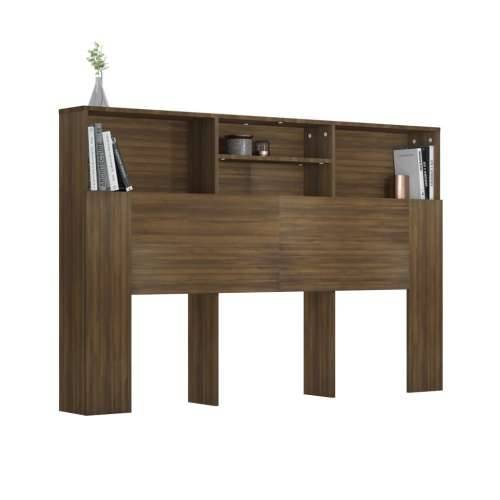 Uzglavlje s ormarićem boja smeđeg hrasta 160 x 19 x 103,5 cm - Smeđi hrast 160 x 19 x 103.5 cm 1 Cijena