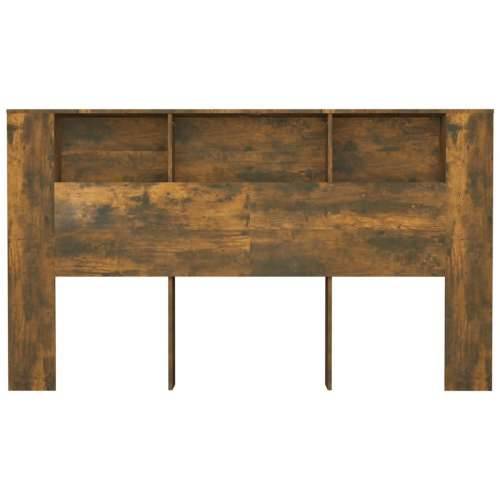 Uzglavlje s ormarićem boja dimljenog hrasta 180x18,5x104,5 cm - Dimljeni hrast 1 Cijena