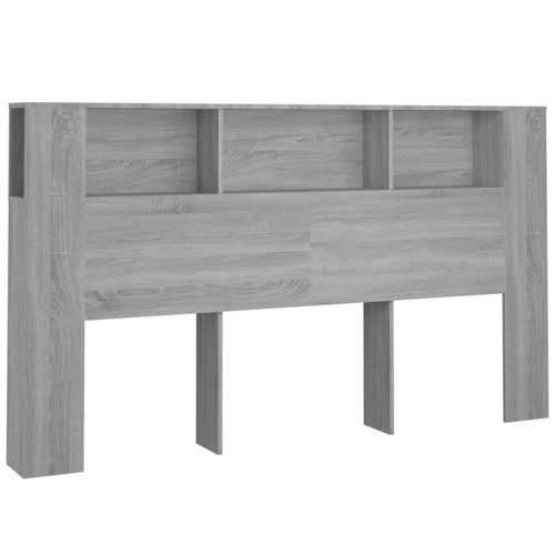 Uzglavlje s ormarićem boja hrasta sonome 180 x 18,5 x 104,5 cm Sivi hrast sonoma 1 Cijena