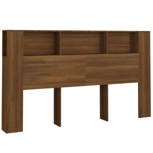 Uzglavlje s ormarićem boja smeđeg hrasta 180 x 18,5 x 104,5 cm - Smeđi hrast 1 Cijena
