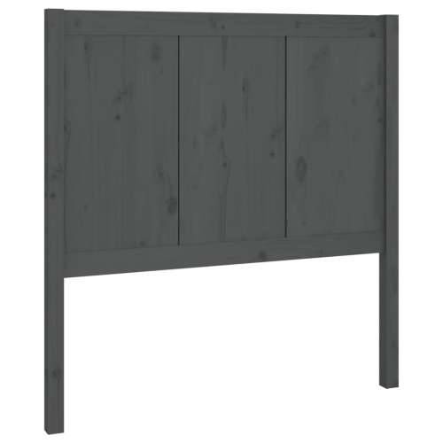 Uzglavlje za krevet sivo 80,5 x 4 x 100 cm od masivne borovine - Siva 80.5 x 100 cm 1 Cijena