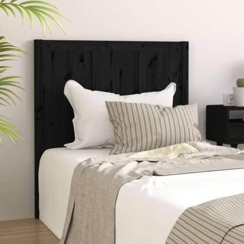 Uzglavlje za krevet crno 95,5 x 4 x 100 cm od masivne borovine - Crna 95.5 x 100 cm 1 Cijena