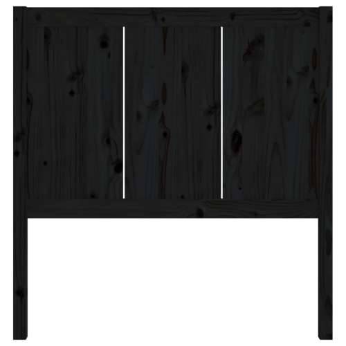 Uzglavlje za krevet crno 95,5 x 4 x 100 cm od masivne borovine - Crna 95.5 x 100 cm 1 Cijena