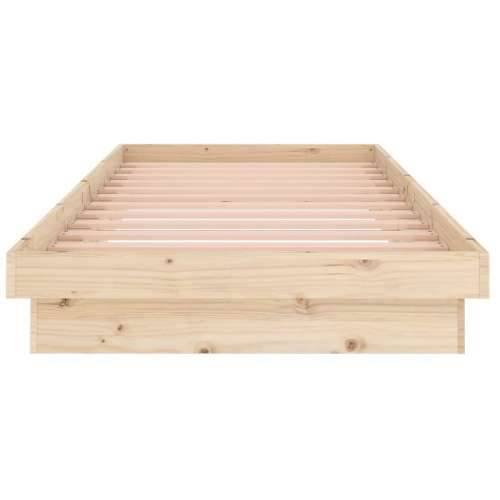 Okvir za krevet od masivnog drva 90 x 200 cm - Prirodna 90 x 200 cm Cijena