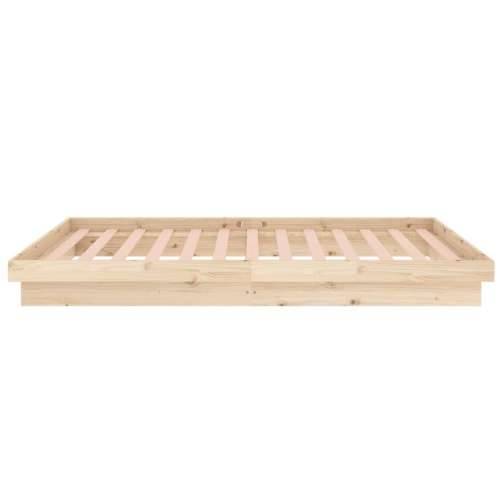 Okvir za krevet od masivnog drva 90 x 200 cm - Prirodna 90 x 200 cm Cijena