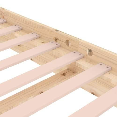 Okvir za krevet od masivnog drva 90 x 200 cm - Prirodna 90 x 200 cm Cijena
