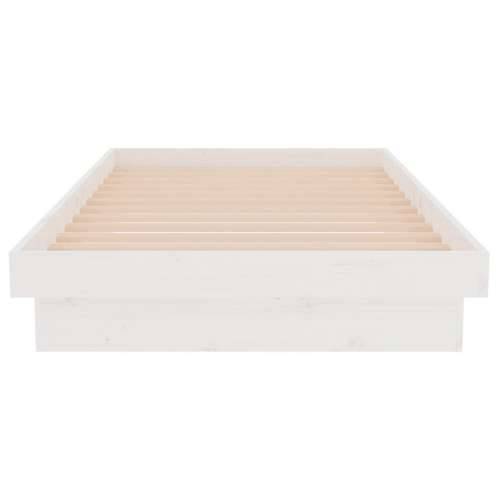 Okvir za krevet bijeli od masivnog drva 90 x 190 cm mali - Bijela 90 x 190 cm Cijena