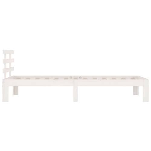 Okvir za krevet od masivnog drva bijeli 75 x 190 cm mali - Bijela 75 x 190 cm Cijena