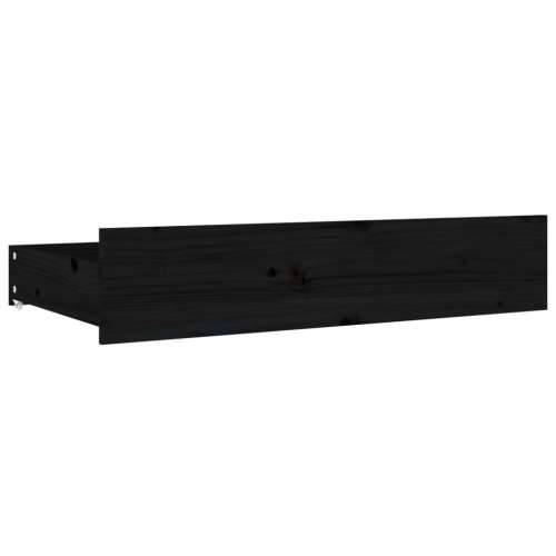 Okvir za krevet s ladicama crni 135 x 190 cm bračni - Crna 135 x 190 cm Cijena