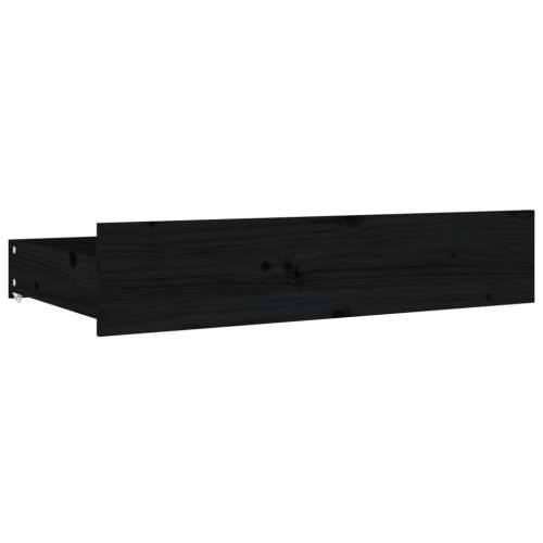Okvir za krevet s ladicama crni 140 x 190 cm - Crna 140 x 190 cm Cijena
