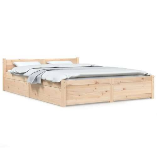 Okvir za krevet s ladicama 120 x 200 cm - Prirodna 120 x 200 cm Cijena