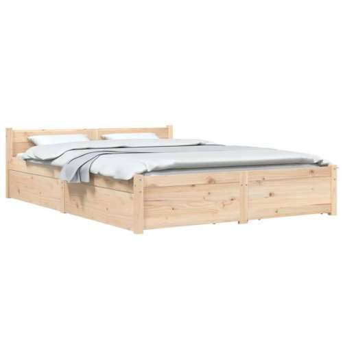 Okvir za krevet s ladicama 120 x 200 cm - Prirodna 120 x 200 cm Cijena