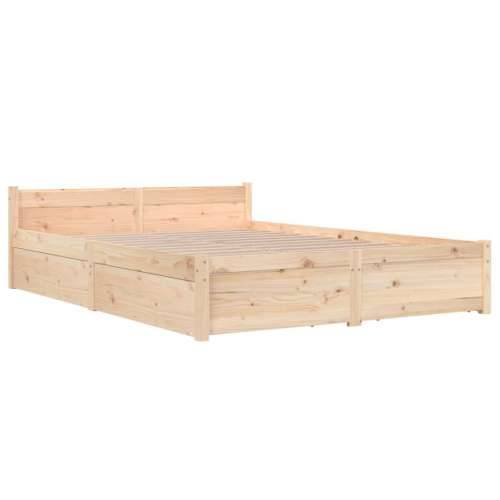 Okvir za krevet s ladicama 120 x 200 cm - Prirodna 120 x 200 cm Cijena