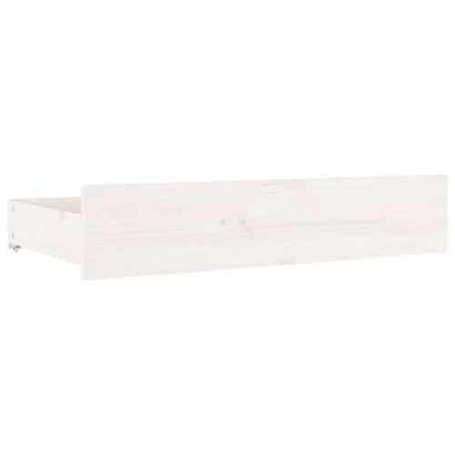 Okvir za krevet s ladicama bijeli 120 x 200 cm - Bijela 120 x 200 cm Cijena