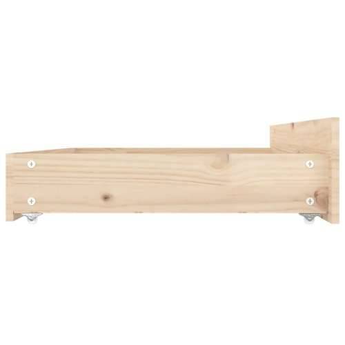Okvir za krevet s ladicama 200 x 200 cm - Prirodna 200 x 200 cm Cijena