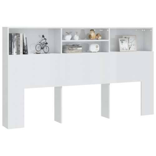 Uzglavlje s ormarićem visoki sjaj bijelo 180 x 19 x 103,5 cm - Visoko sjajno bijela 180 x 19 x 103.5 cm 1 Cijena