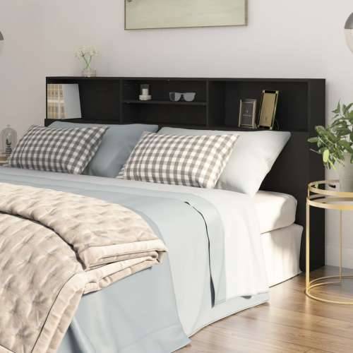Uzglavlje s ormarićem crno 200 x 19 x 103,5 cm - Crna 200 x 19 x 103.5 cm 1 Cijena