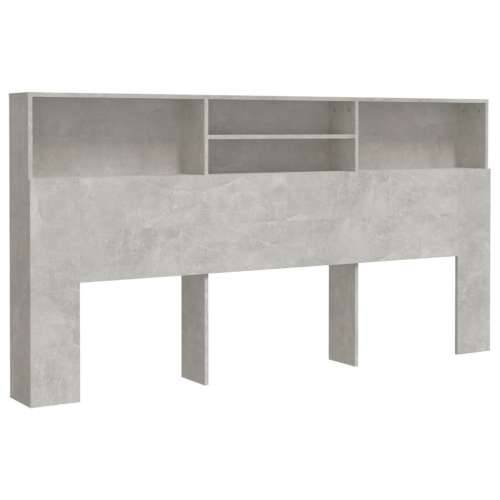 Uzglavlje s ormarićem siva boja betona 200 x 19 x 103,5 cm - Beton siva 200 x 19 x 103.5 cm 1 Cijena