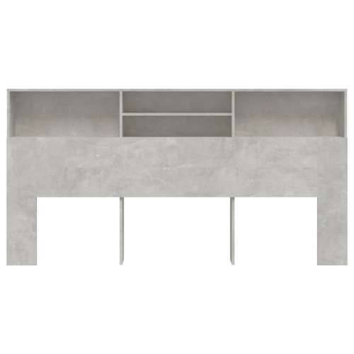 Uzglavlje s ormarićem siva boja betona 200 x 19 x 103,5 cm - Beton siva 200 x 19 x 103.5 cm 1 Cijena
