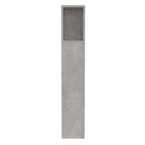 Uzglavlje s ormarićem siva boja betona 100 x 18,5 x 104,5 cm Cijena