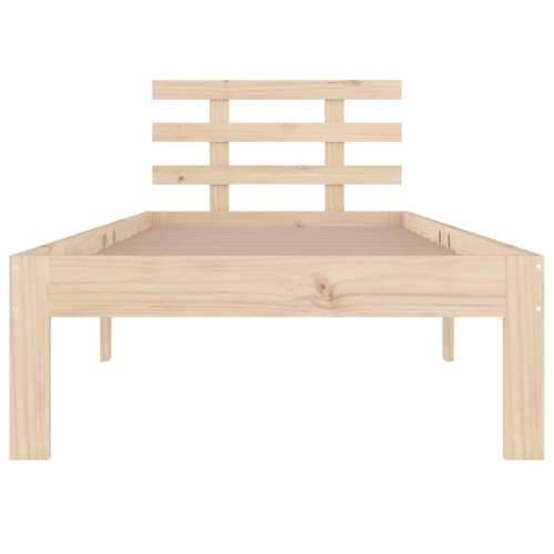 Okvir za krevet od masivnog drva 90 x 200 cm - Prirodna 90 x 200 cm Cijena