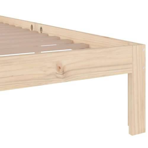 Okvir za krevet od masivnog drva 90 x 200 cm - Prirodna 90 x 200 cm Cijena