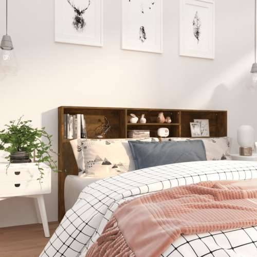 Uzglavlje s ormarićem boja dimljenog hrasta 180 x 19 x 103,5 cm - Dimljeni hrast 180 x 19 x 103.5 cm 1 Cijena