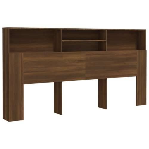 Uzglavlje s ormarićem boja smeđeg hrasta 200 x 19 x 103,5 cm - Smeđi hrast 200 x 19 x 103.5 cm 1 Cijena