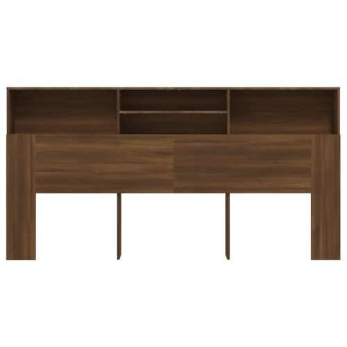 Uzglavlje s ormarićem boja smeđeg hrasta 200 x 19 x 103,5 cm - Smeđi hrast 200 x 19 x 103.5 cm 1 Cijena