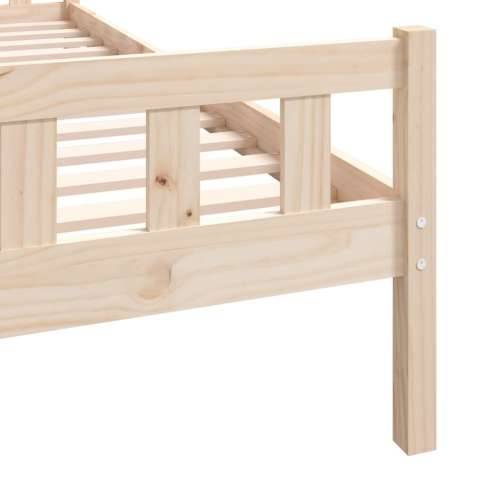 Okvir za krevet od masivnog drva 75 x 190 cm jednokrevetni - Prirodna 75 x 190 cm Cijena