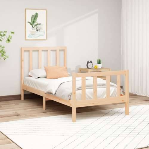 Okvir kreveta bez madraca 90 x 200 cm od masivne borovine - Prirodna 90 x 200 cm Cijena