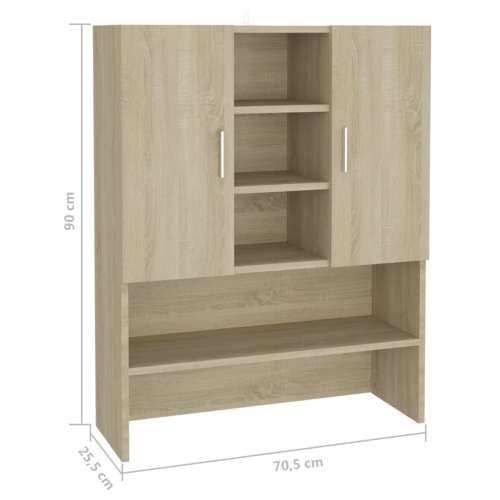 Ormarić za perilicu rublja boja hrasta sonome 70,5x25,5x90 cm Cijena